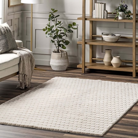 Nuloom Nia Tile Faux Rabbit Machine Washable Area Rug 2ft 6in x 8ft HJWR04E-2608
